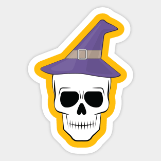 Halloween Spooky Skull Sticker